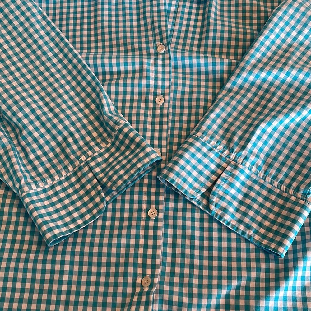 Gemilli aqua checked button down - Picture 9 of 9